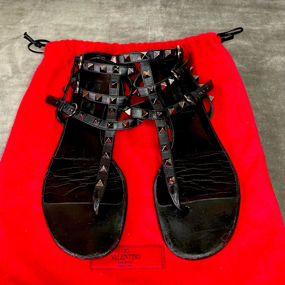 Valentino rockstud sandals 37